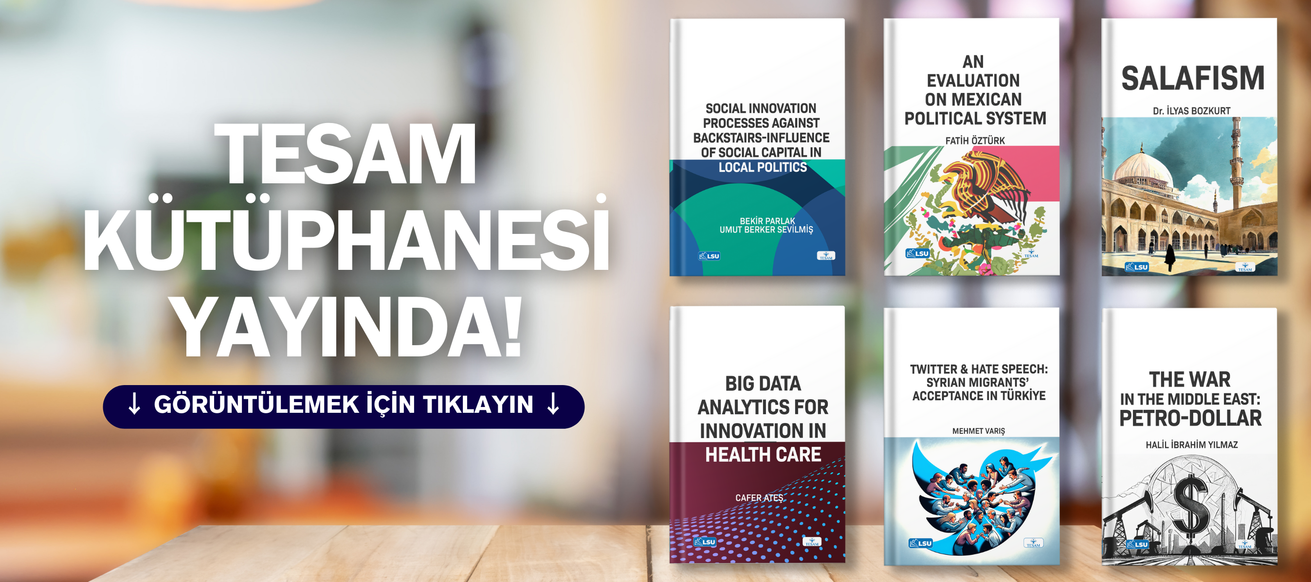 TESAM Yayınları kütüphanesi yayında